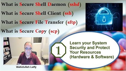 Secure Shell Daemon SSHD, Secure Shell Client SSH, Secure File Transfer SFTP, and Secure Copy SCP