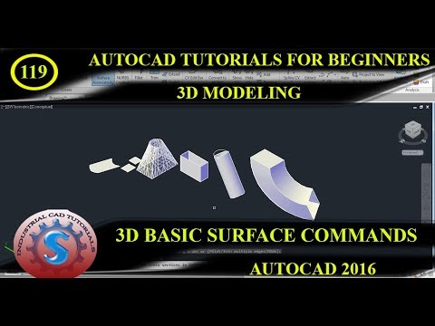 NETWORK || PLANAR || LOFT || EXTRUDE || SWEEP || REVOLVE || 3D SURFACE || AUTO CAD 2016