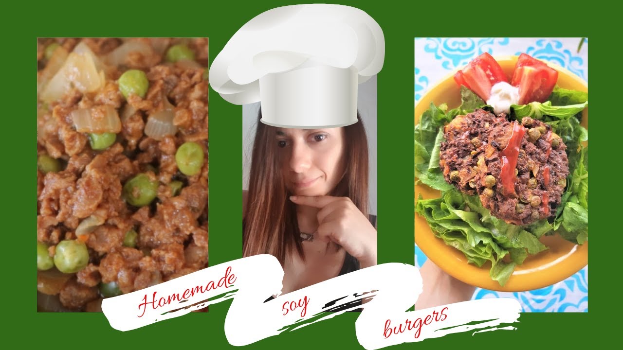 Cook Vegan With Me Ep. #1 | Homemade Soy Burgers 🍔