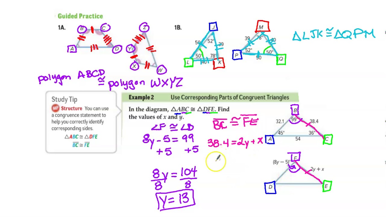 4.2 --- Congruent Triangles - YouTube