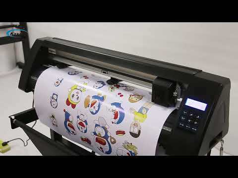 PE-721pro auto contour cutting with flatbed cutting plotter