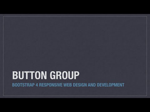 Bootstrap 4 (Alpha 6) components: Button group