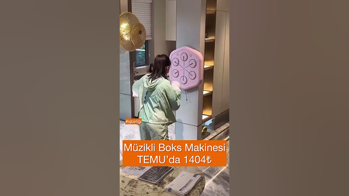 Müzikli boks makinesi Temu’da