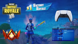 PS5 Season 2 Ranked Gameplay + Best *AIMBOT* Controller Settings Chapter 5 Season 2 Fortnite!