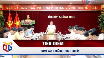 Giao ban Thường trực Tỉnh ủy