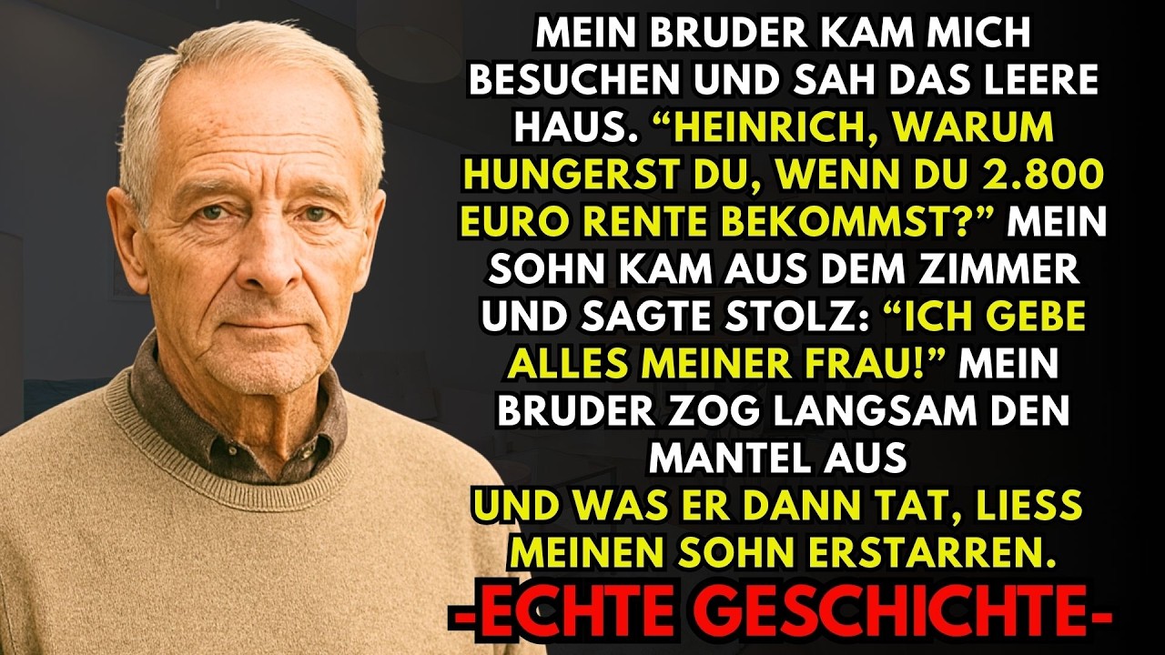 Mein Sohn lächelte und sagte: „Meine Frau hat deine gesamte Rente verdient.“ - Meine Antwort...