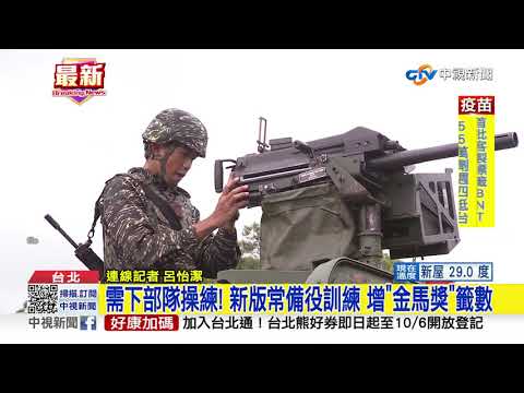 新版軍事訓練役 增加外島籤 須下部隊│中視新聞 20210927