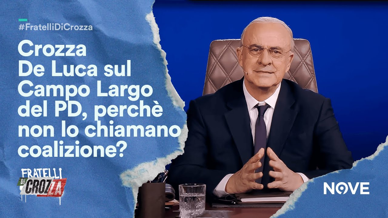 Crozza De Luca sul Campo Largo del PD, perchè non lo chiamano coalizione? 😂