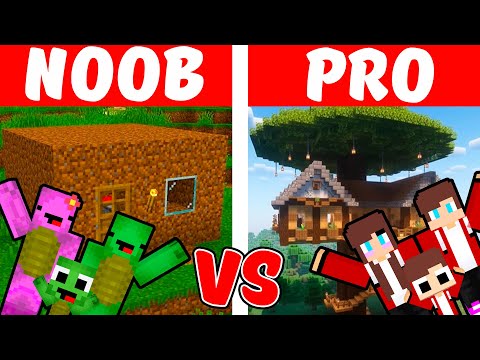 Mikey Noob vs JJ Pro Security House Family - Maizen