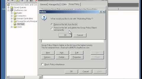 Deleting Group Policy Objects.avi