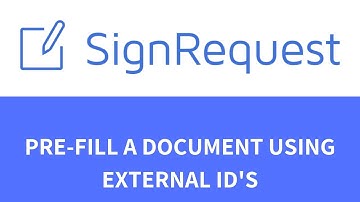How to Pre-Fill a Document via External IDs