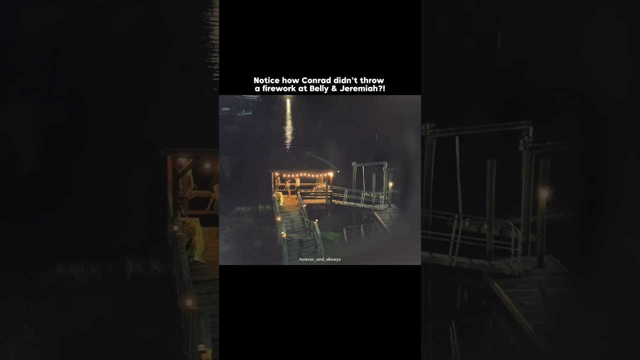 Notice how Conrad didn’t throw a firework at Jeremiah & Belly?! Unlike some people 🙄 