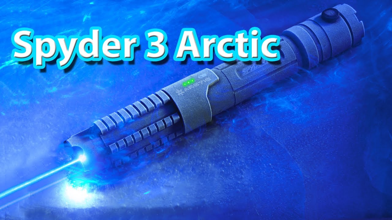 Spyder 3 Arctic Laser Pen- Most Powerful Laser Pen 1,000mW - YouTube