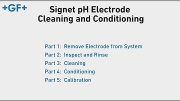 Signet pH Electrode Cleaning and Conditioning