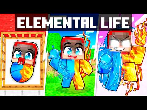 Cash's BIRTH to ELEMENTAL in Minecraft!