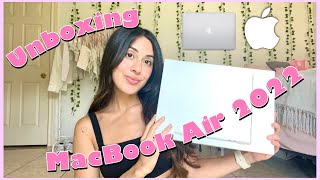 Unboxing my new MacBook Air m2♡