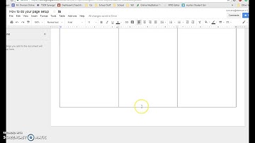 Brochure Setup Using Google Docs