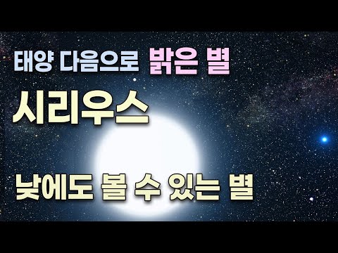 낮에도 볼 수 있는 별 / 태양 다음으로 밝은 별 / 시리우스 / 지구로 부터 8.6 광년