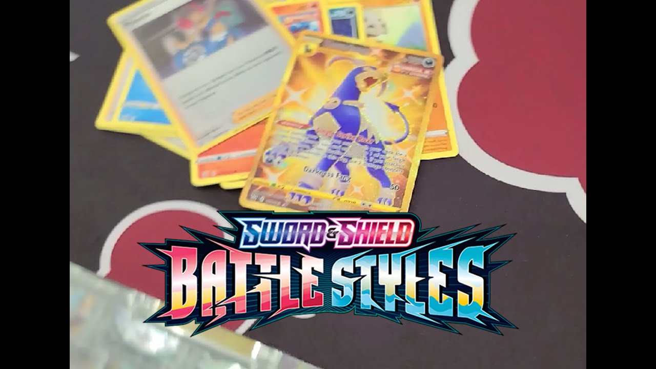 Pulling A Gold Houndoom Pokemon Card From Battle Styles Shorts YouTube