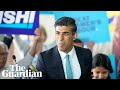 Rishi sunak delivers campaign speech i am the underdog