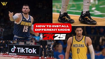 How to install DIFFERENT MODS in NBA 2K25 (Cyberface, Court, Jersey, Lighting, etc.) | TUTORIALS