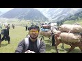 Kashmir great lakes Trek। Sonmarg। Table top। Towards Nichnai pass।