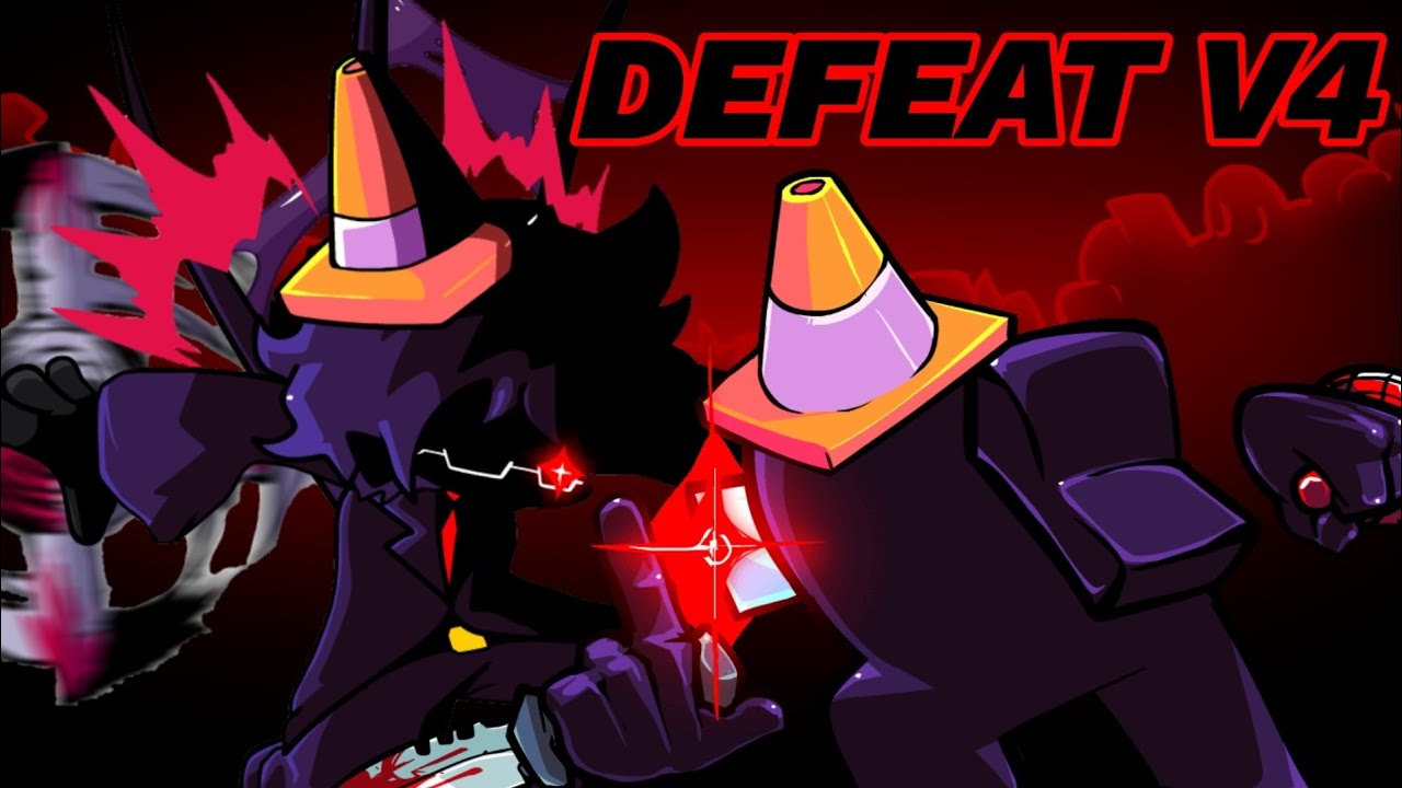 Human Black and Black Sings Defeat V4