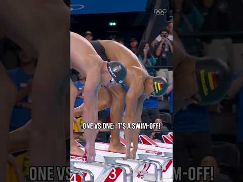 When it's a one-vs-one swim-off at the Olympics! 👀