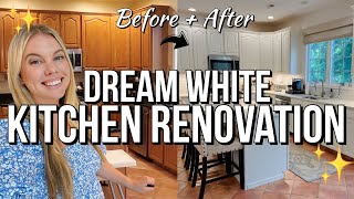 DREAM KITCHEN RENOVATION BEFORE + AFTER | WHITE KITCHEN IDEAS + KITCHEN RENOVATION COST ✨ by Bryannah Kay 920 views 9 months ago 15 minutes