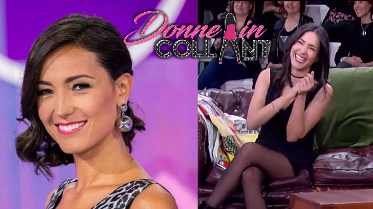 Caterina Balivo: bellissima in collant neri a 