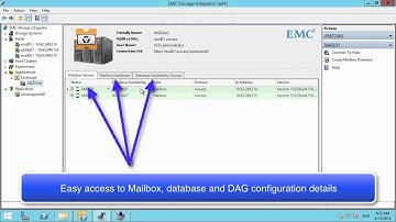 EMC Storage Integration with Exchange using ESI