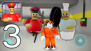 Obby Prison Run - Escape Police Obby Prison Update - Gameplay Walkthrough Part 3 (Android, iOS)