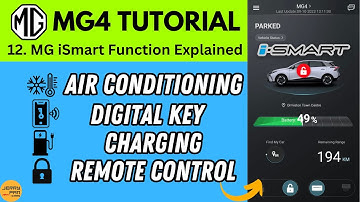 MG4 Tutorial / User Guide - 12. MG iSmart App Functions Walkthrough (AU&NZ) - Excite & Essence
