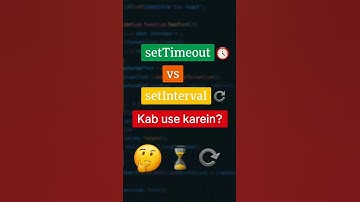 setTimeout vs setInterval in JavaScript Explained in 60 Seconds! | JS Short Tutorial. #coding #code