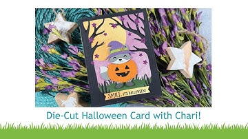 Die-cut Halloween card with Chari