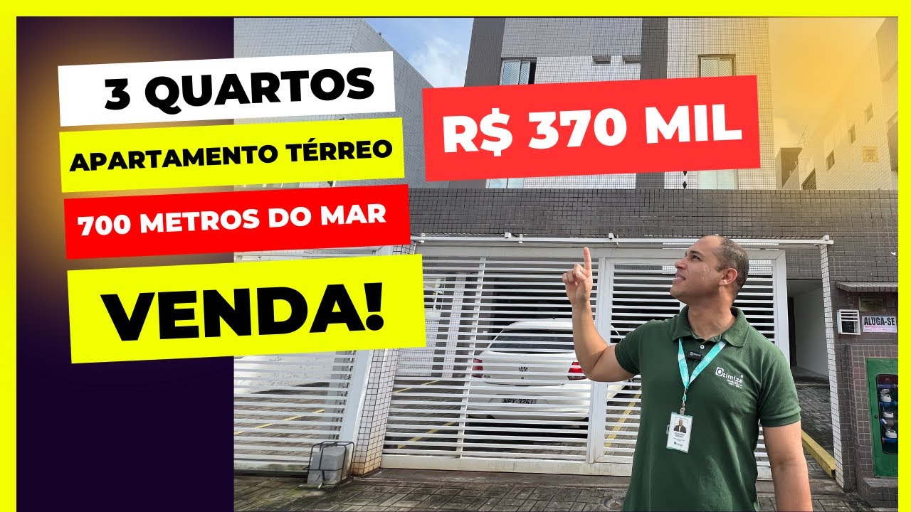 🚫 VENDIDO 🚫 APTO TÉRREO | 3 QUARTOS | BESSA | JOÃO PESSOA-PB