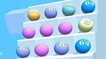 Ball Ladder 2048 ! All Levels Gameplay (185-191) android, ios