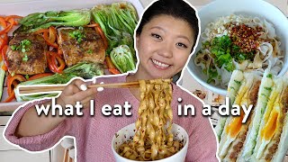 What I Eat In a Day  Easy Asian Recipes (Taiwanese Breakfast, Chili Oil Noodles & more!)