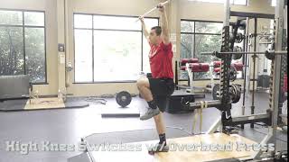 High Knee Switches W Overhead Press