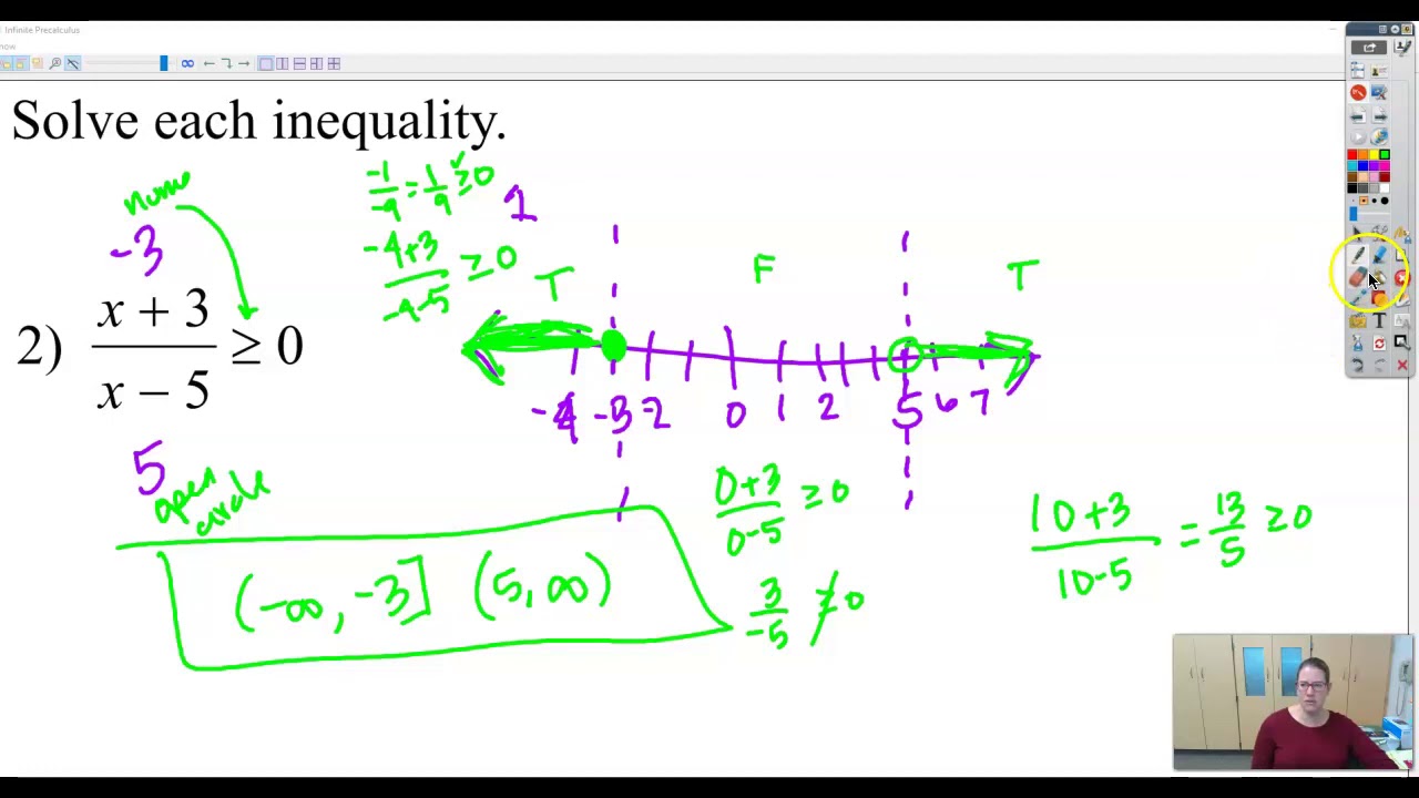 Solving Rational Inequalities - YouTube