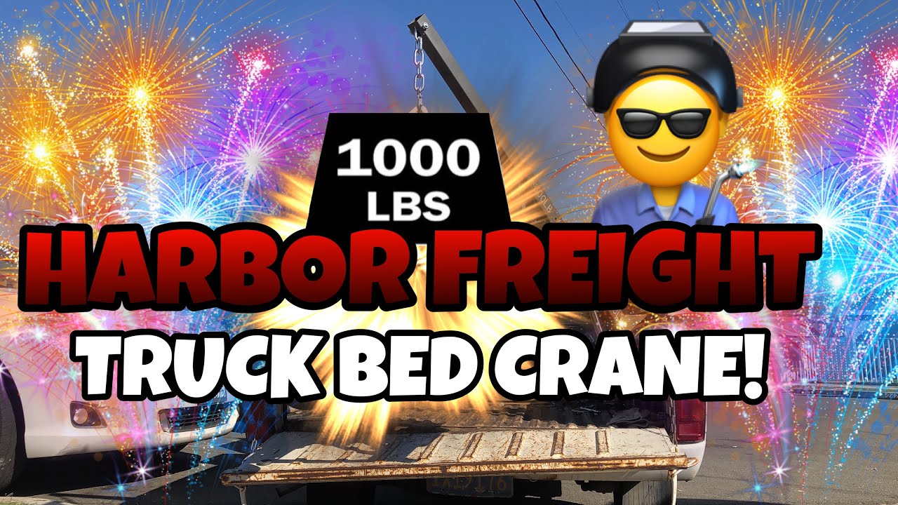 Using The Harbor Freight Truck Bed Crane! (1980 Toyota Pickup) YouTube