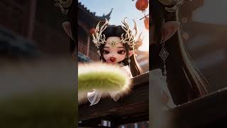 Cute Chibi Queen Medusa (Cai Lin) Eating Tanghulu 🍡 | Battle Through The Heavens #cailin #btth