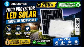 Potencia Y Eficiencia El Foco Proyector Led Solar Aigostar 200W 6500K