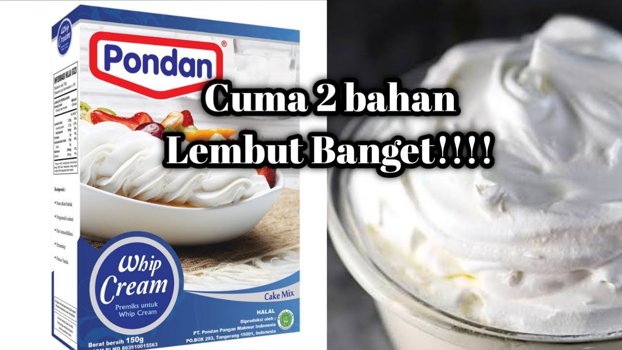 Cara Membuat Whip Cream Pondan Resep Whip Cream Lembut Enak Kokoh Youtube