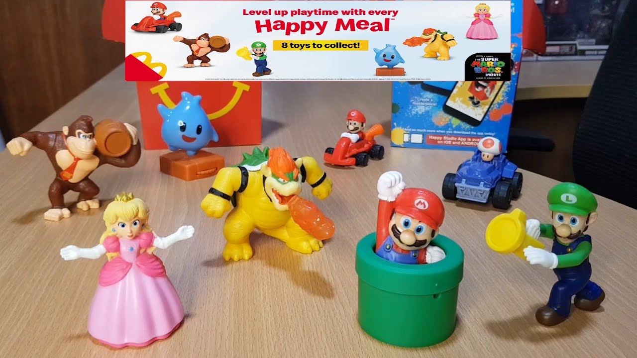 2022 McDONALD'S Super Mario Bros Movie Nintendo HAPPY MEAL TOYS Or