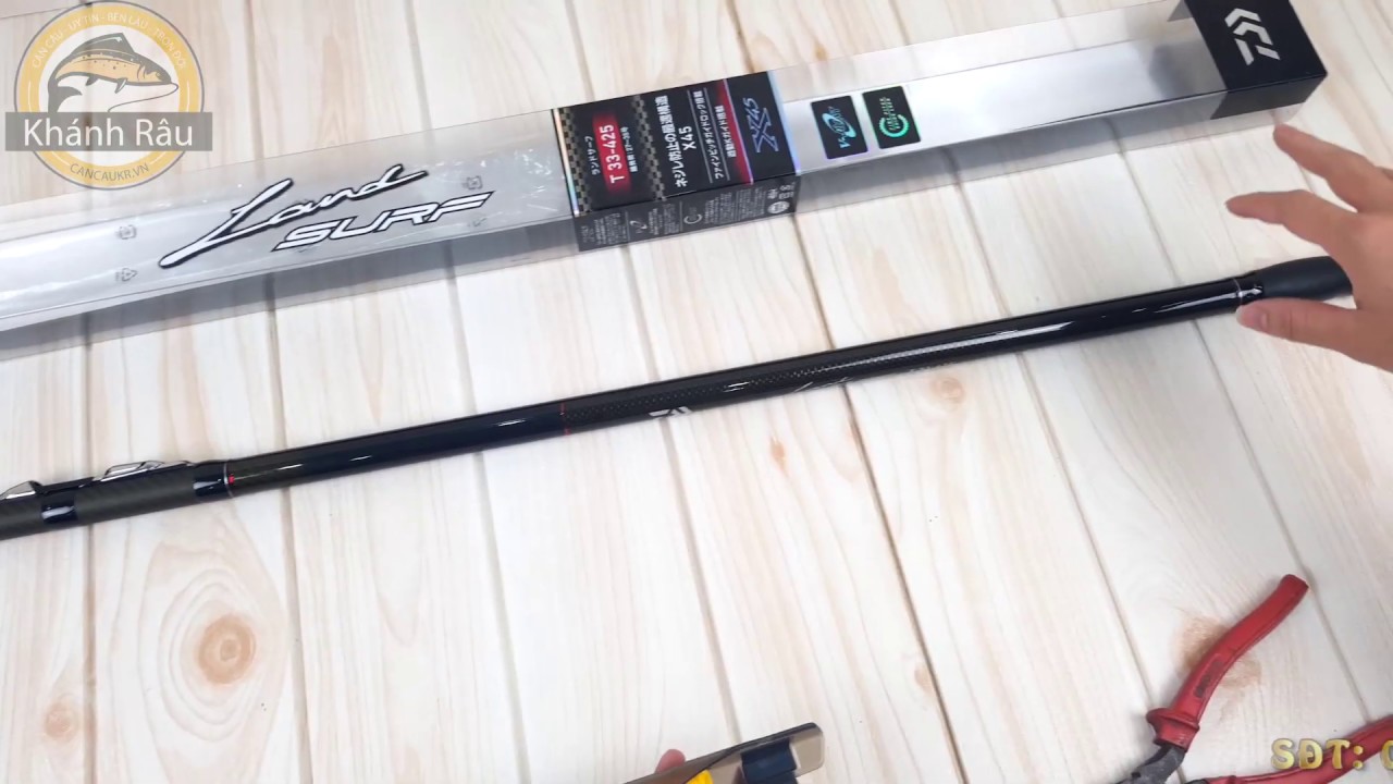 CẦN CÂU LỤC DAIWA LAND SURF T 33-425K CHÍNH HÃNG - YouTube