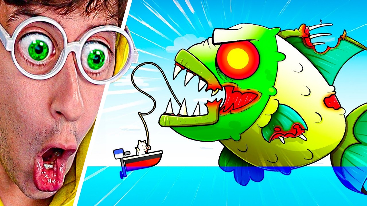 Pescando PEZ RADIOACTIVO ☢️🧪🐠!! (miedo 😭) - Cat Goes Fishing #9 TEKENDO