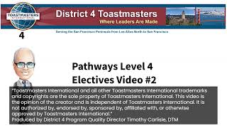 Pathways Level 4 Electives video 2 V3