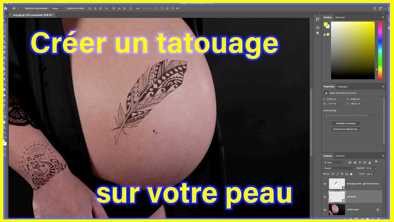 * Créer un tatouage * Tuto Flash Photoshop - YouTube