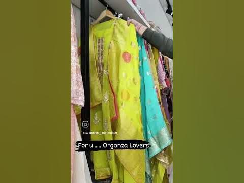 insta @rajnandini_collections_. #organzasuits #semistitched - YouTube